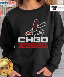 Alt Text: Official CHGO South Side baseball sweatshirt featuring team colors and logo, perfect for fans and casual wear.