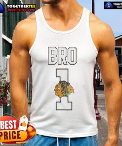 Official Chicago Blackhawks Number 1 Bro Tank Top featuring team colors and logo, perfect for sports fans.