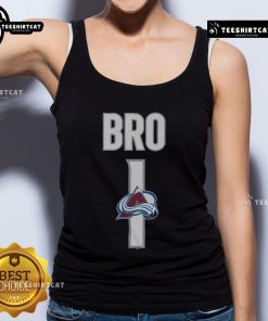 Official Colorado Avalanche Number 1 Bro Tank Top featuring team logo and vibrant colors for fans and athletes.