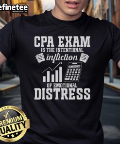 Alt Text: Official CPA Exam T-Shirt featuring 'My Lucky CPA Exam' design, perfect for accounting students and professionals.