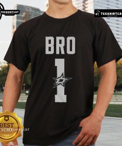Official Dallas Stars Number 1 Bro T-Shirt featuring vibrant team colors and logo, perfect for any fan's wardrobe.