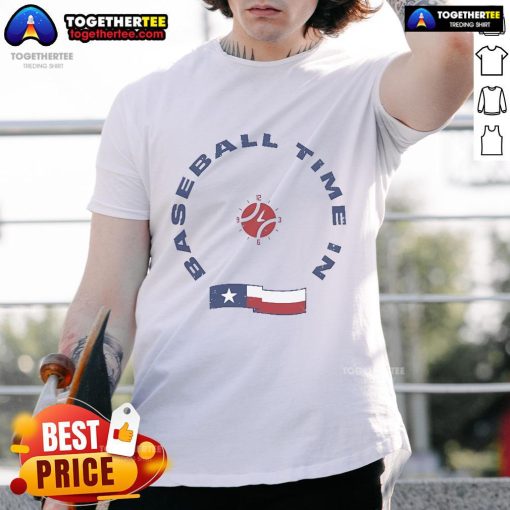 Official Dlls Baseball Time In Texas T-Shirt featuring vibrant graphics and a stylish design for baseball fans.