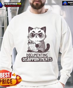 Alt Text: Cozy Official Documenting Disappointments Sweatshirt in soft fabric, perfect for casual wear and expressing your feelings.