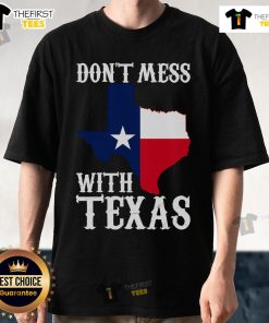 Official Don't Mess With Texas Texas Map T-Shirt featuring a vibrant state map design, perfect for proud Texans.