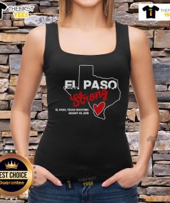 Official El Paso Strong Texas shooting tank top design featuring bold graphics and supportive message for the community.