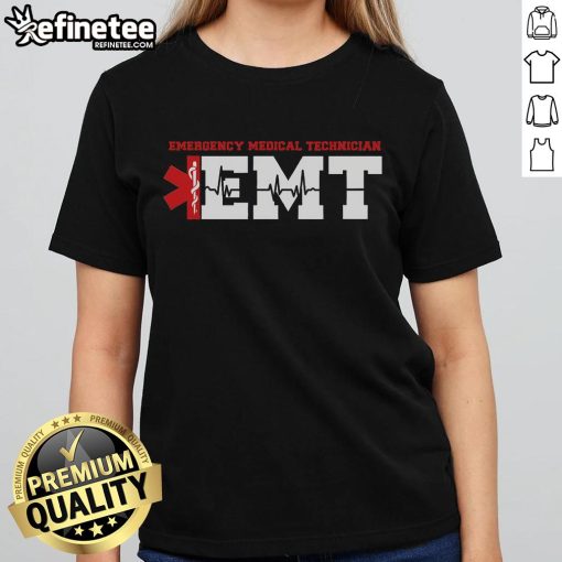Official Emergency Service Heartbeat Paramedic Medical Ladies Tee showcasing a stylish design for proud paramedics.