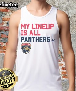 Official Florida Panthers My Lineup Tank Top featuring team logo and stylish design for fans and sports enthusiasts.