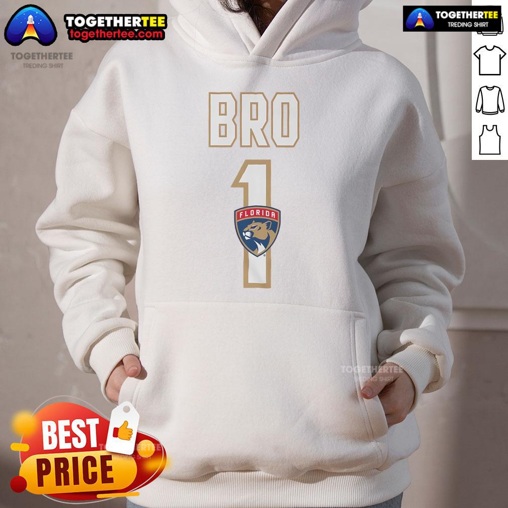 Official Florida Panthers Number 1 Bro Hoodie Official Florida Panthers Number 1 Bro Hoodie featuring team logo and vibrant colors, perfect for fans and game day wear.