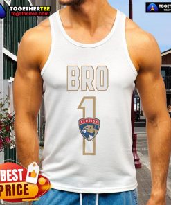 Official Florida Panthers Number 1 Bro Tank Top featuring vibrant team colors and logo, perfect for fans and summer wear.