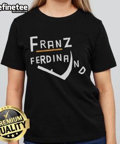 Official Franz Ferdinand Logo Ladies Tee featuring a stylish design perfect for fans of the iconic band.
