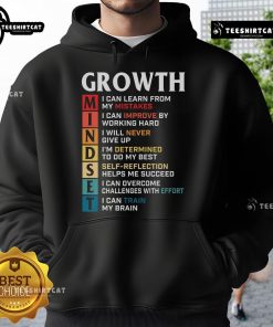 Official Growth Mindset Definition motivational quote on a stylish hoodie, perfect for inspiring personal development.