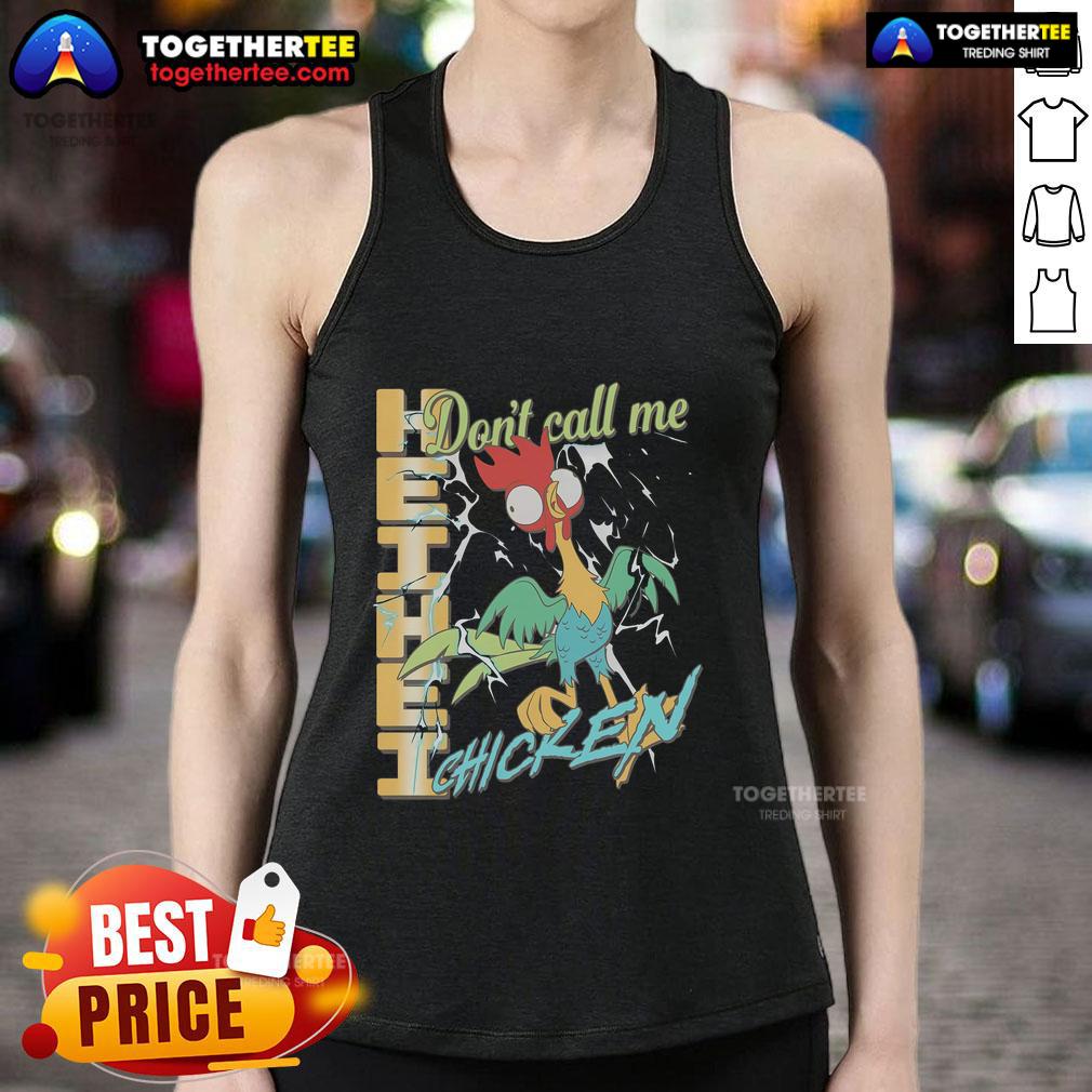 Official Heihei Don'T Call Me Chicken Tank Top Official Heihei Don't Call Me Chicken Tank Top showcasing a fun, vibrant design perfect for casual summer wear.