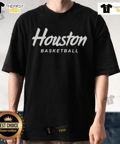 Official Houston Basketball Logo Stack T-Shirt featuring bold team logos on a stylish tee, perfect for fans.