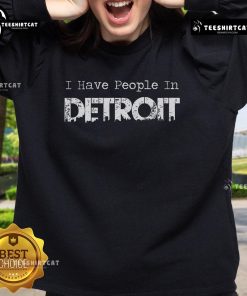 Official I Have People In Detroit Sweatshirt featuring a stylish design, perfect for Detroit fans and casual wear.