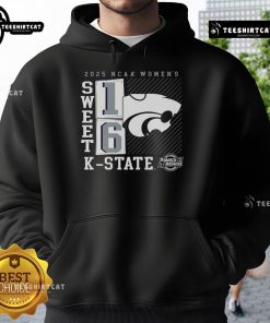 Official Kansas State Wildcats 2025 NCAA Women's Basketball Tournament Sweet 16 No Look Pass Hoodie in vibrant team colors.