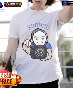 Official Los Angeles Team Photographer Jon Soohoo wearing a branded T-shirt showcasing his photography expertise.