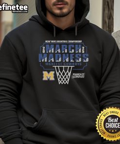 Official McNeese State Cowboys March Madness Bound 2025 NCAA Men's Basketball Hoodie in blue and gold design.
