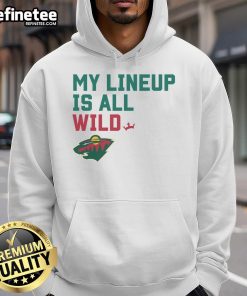 Alt Text: Official Minnesota Wild My Lineup Hoodie featuring team colors and logo, perfect for fans and casual wear.