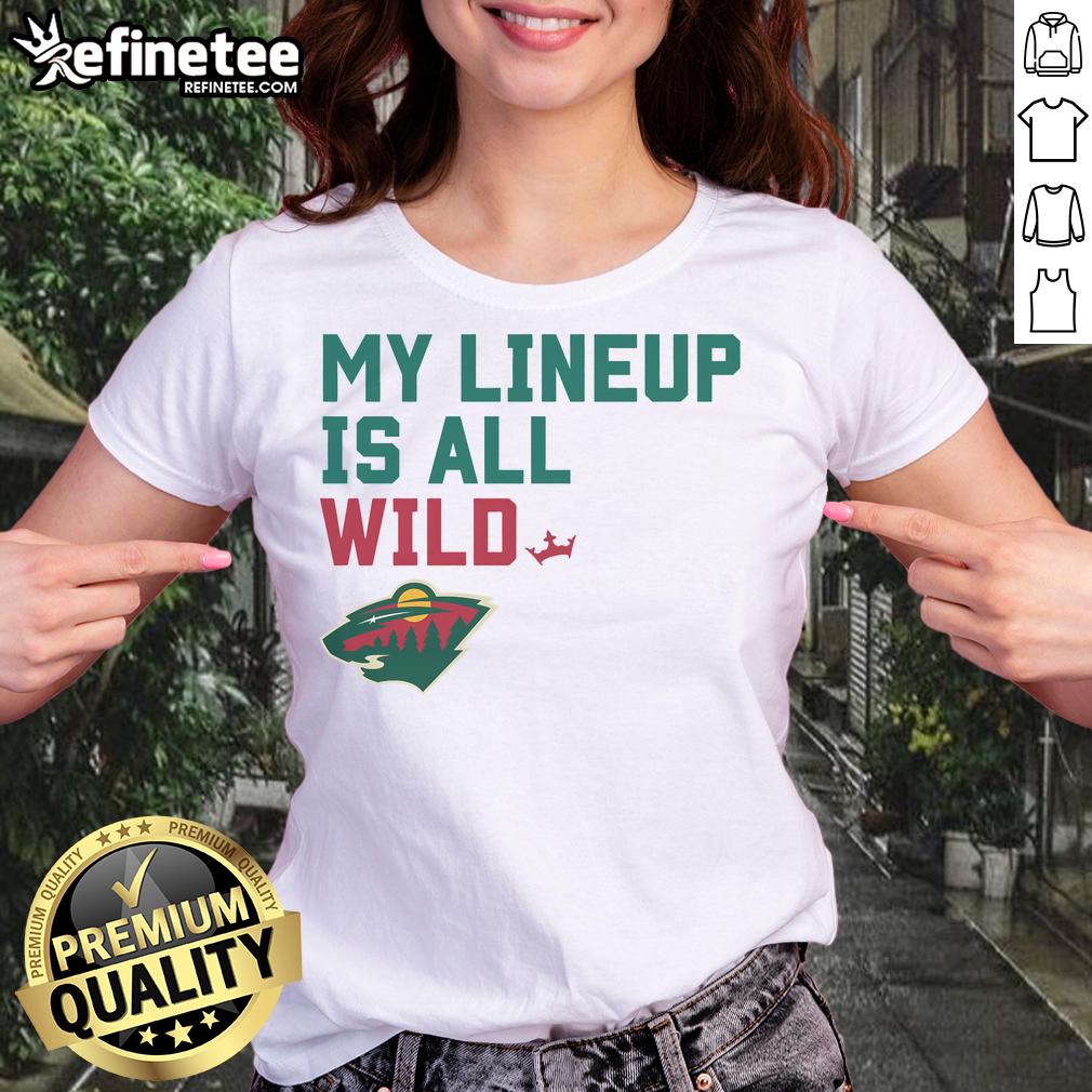 Official Minnesota Wild My Lineup Ladies Tee Official Minnesota Wild My Lineup Ladies Tee featuring team logo and stylish design for women fans.