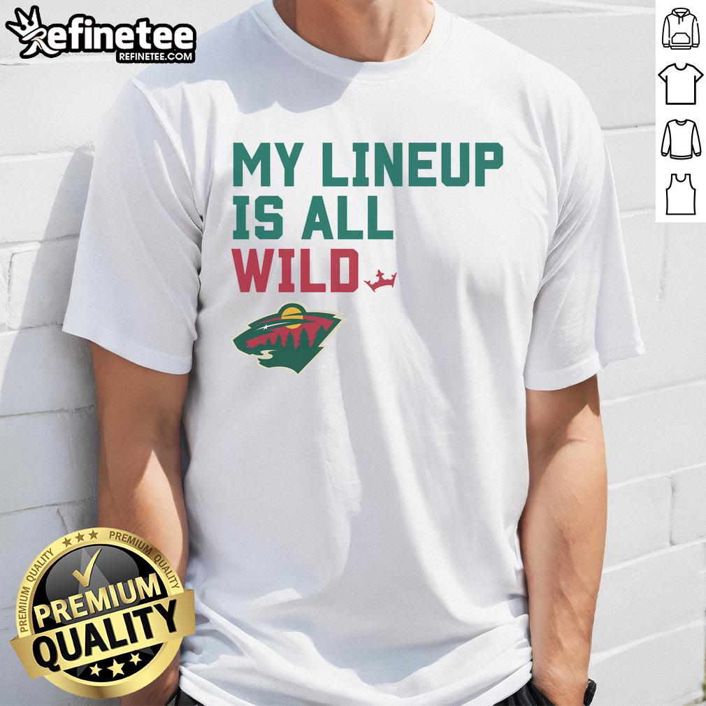 Official Minnesota Wild My Lineup T Shirt Official Minnesota Wild My Lineup T-Shirt featuring team colors and logo, perfect for fans and game day attire.