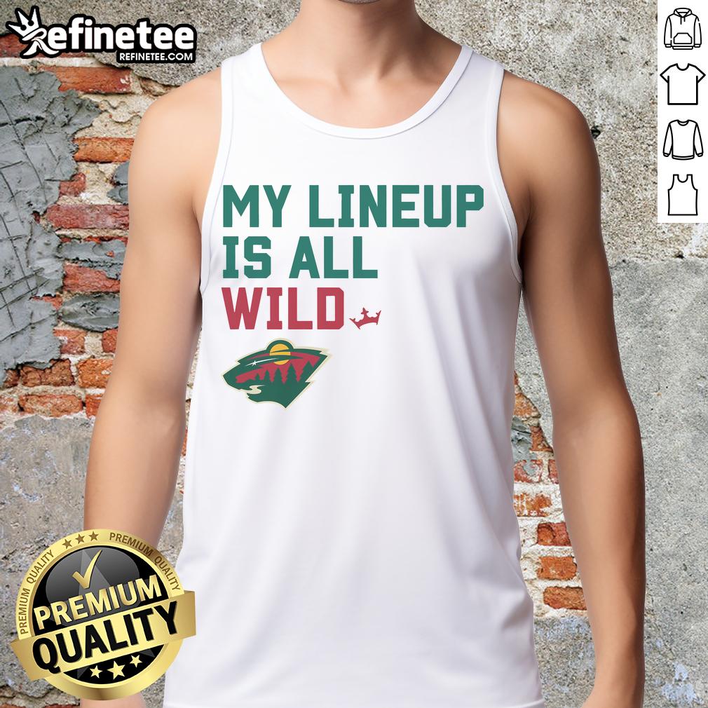 Official Minnesota Wild My Lineup Tank Top Official Minnesota Wild My Lineup Tank Top featuring team colors and logo, perfect for fans and summer wear.