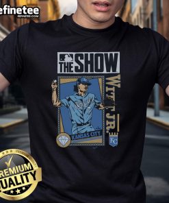 Official MLB The Show Bobby Witt Jr. T-shirt featuring the Kansas City Royals logo and vibrant graphics.