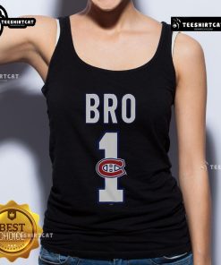 Official Montreal Canadiens Number 1 Bro Tank Top featuring team colors and logo, perfect for fans and summer wear.