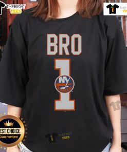 Official New York Islanders Number 1 Bro Ladies Tee in vibrant colors, perfect for fans showcasing their team spirit.