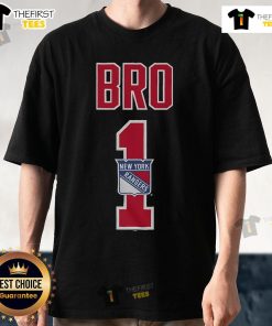 Official New York Rangers Number 1 Bro T-Shirt featuring vibrant team colors and bold graphics for dedicated fans.