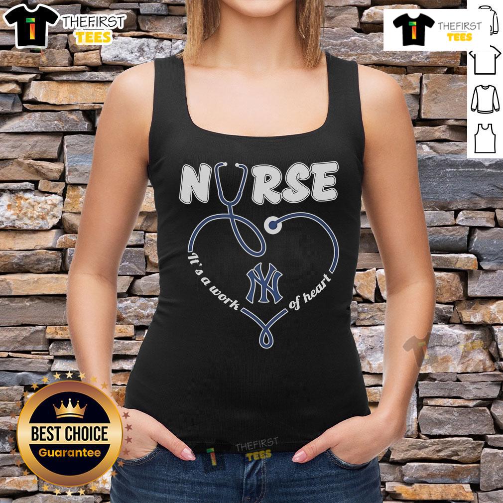 Official New York Yankees Nurse It'S A Work Of Heart Tank Top Official New York Yankees Nurse 'It's A Work Of Heart' Tank Top featuring team colors and logo for passionate fans.