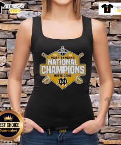 Official Notre Dame Fighting Irish 2025 NCAA Fencing National Champions Tank Top featuring vibrant team colors and logo.