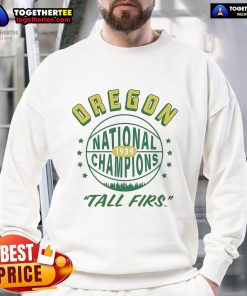 Official Oregon Ducks National Champions 1939 Tall Firs Sweatshirt featuring team logo and vintage design for fans.