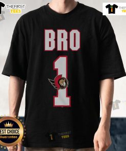 Official Ottawa Senators Number 1 Bro T-Shirt featuring team colors and logo, perfect for fans and game day attire.
