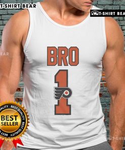 Official Philadelphia Flyers Number 1 Bro Tank Top featuring team colors and logo for ultimate fan style.