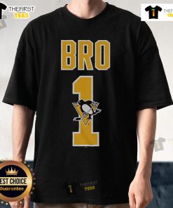 Official Pittsburgh Penguins Number 1 Bro T-Shirt featuring team colors and logo, perfect for fans and game day attire.