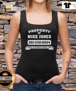 Official Property of Mike Jones tank top featuring bold design, perfect for casual wear and summer style.