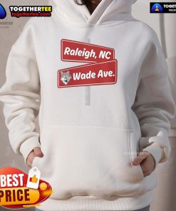 Alt Text: Official Raleigh NC Wade Ave Hoodie featuring a stylish design, perfect for cozy wear and showcasing local pride.