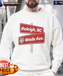 Official Raleigh NC Wade Ave sweatshirt featuring a stylish design and comfortable fit, perfect for local pride.