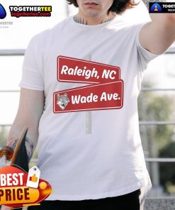 Official Raleigh NC Wade Ave T-Shirt featuring a stylish design and vibrant colors, perfect for local pride and casual wear.