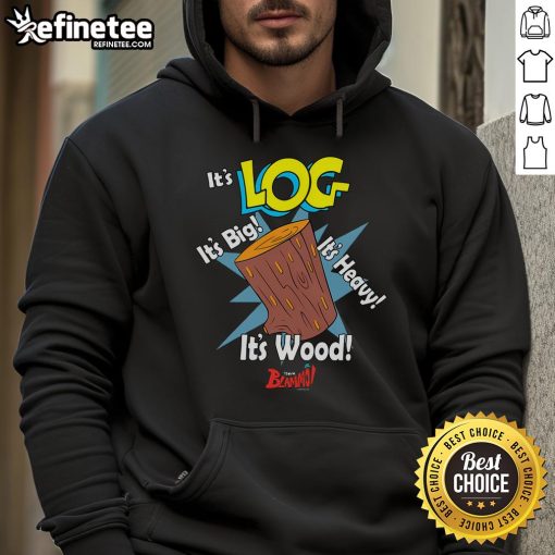 Official Ren and Stimpy It's Log from Blammo hoodie featuring vibrant graphics and stylish design for fans.