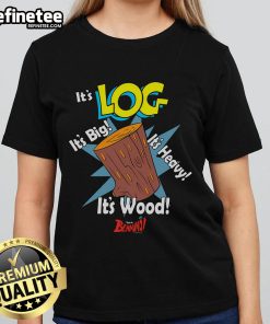 Alt Text: Official Ren and Stimpy It's Log from Blammo ladies tee featuring iconic cartoon characters and vibrant design.