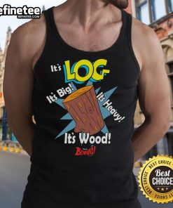 Official Ren and Stimpy It's Log from Blammo tank top featuring vibrant graphics and retro cartoon design.
