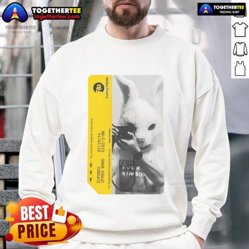 Official RTA Subway Card sweatshirt featuring 'Fxxking Rabbits' design, perfect for urban fashion lovers.