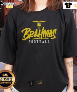 Stylized text design of San Antonio Brahmas on a ladies' tee, perfect for fans of the team and stylish casual wear.