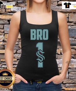 Official Seattle Kraken Number 1 Bro Tank Top featuring team colors and logo, perfect for fans and summer wear.