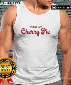 Alt Text: Official Selena Gomez You're My Cherry Pie tank top featuring vibrant colors and stylish design. Perfect for fans!