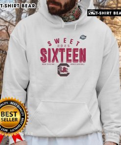 Official South Carolina Gamecocks Sweet Sixteen 2025 NCAA Womens Basketball Tournament March Madness Hoodie design.