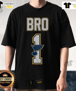 Official St Louis Blues Number 1 Bro T-Shirt featuring team colors and logo, perfect for any Blues fan.