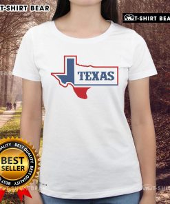 Official Texas Logo Ladies Tee featuring a stylish design and vibrant colors, perfect for Texas pride and casual wear.