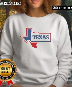 Official Texas Logo Sweatshirt featuring bold Texas emblem on a comfortable fabric, perfect for casual wear.